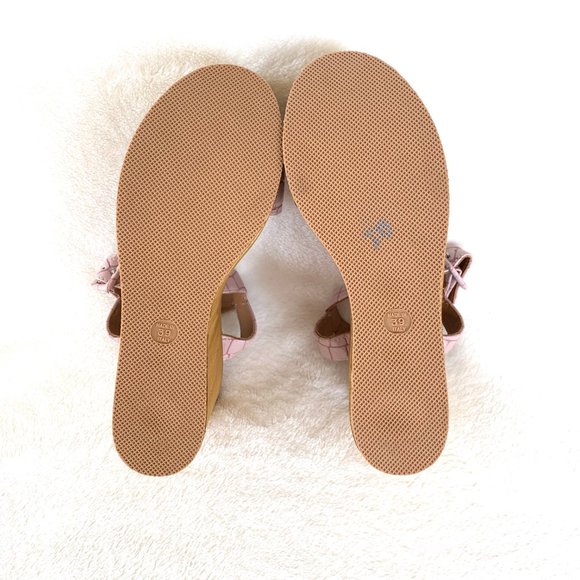 Steve Madden Pink Croc-Embossed Wedges - Picture 5 of 6